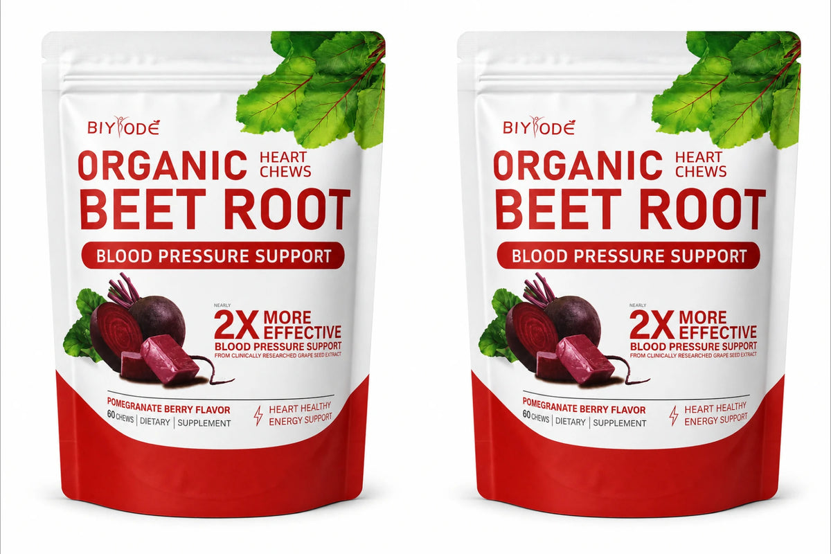 Organic Beet Root Gummies 500mg + Grape Seed Extract – 60 Ct Herbal Supplement Gummies Qst 2bags 120pieces