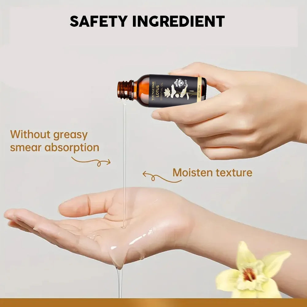 YOUNGCOME Natural Lotus Essential Oil – Skin & Meditation Lotus Essential Oil Qst