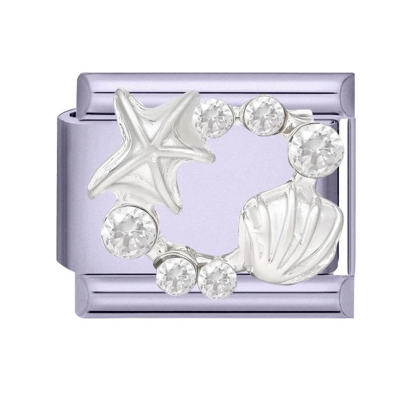 Zircon Bow Butterfly Rabbit Italian Charm Links DIY Bracelet
