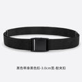 Women's Elastic Waist Belt – Stretchy Canvas Cincher for Jeans Elastic Waist Belt Qme black