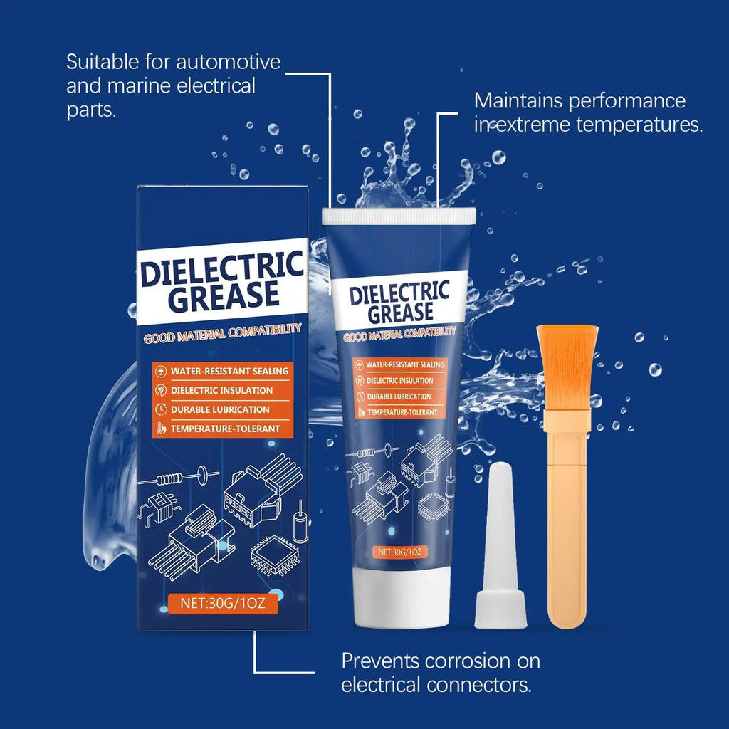 Dielectric Silicone Grease with Brush – Automotive Lubricant Automotive Lubricant Qme