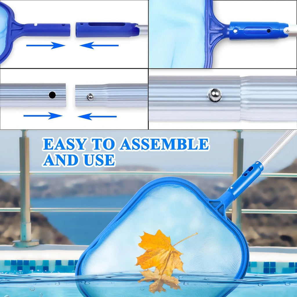 Pool Leaf Skimmer Net – 4 Removable Aluminium Connections | Qme Pool Skimmer Net Qme