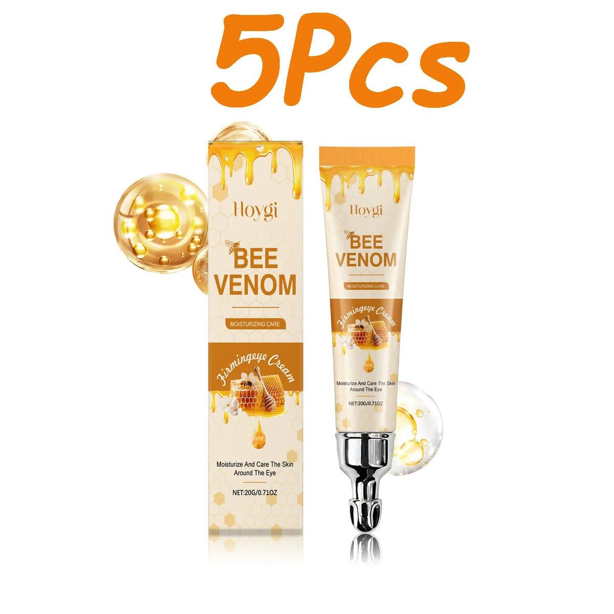 Bee Venom Eye Cream – Firming, Brightening & Moisturizing Eye Cream Qme 5 x 20g Boxed
