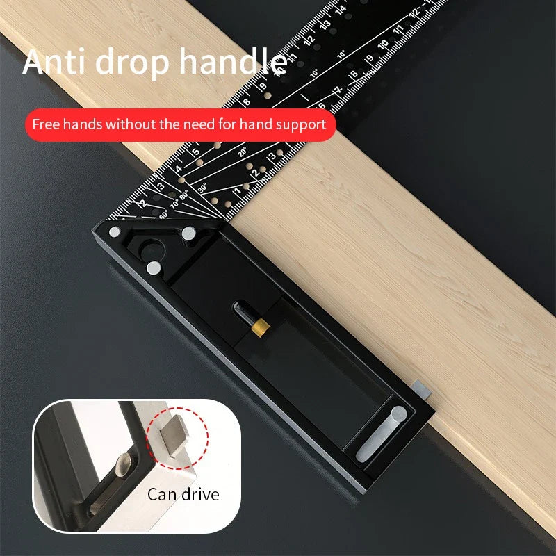 90° Multifunctional Right Angle Ruler – Precision Carpentry Tool Carpentry Angle Ruler Qme