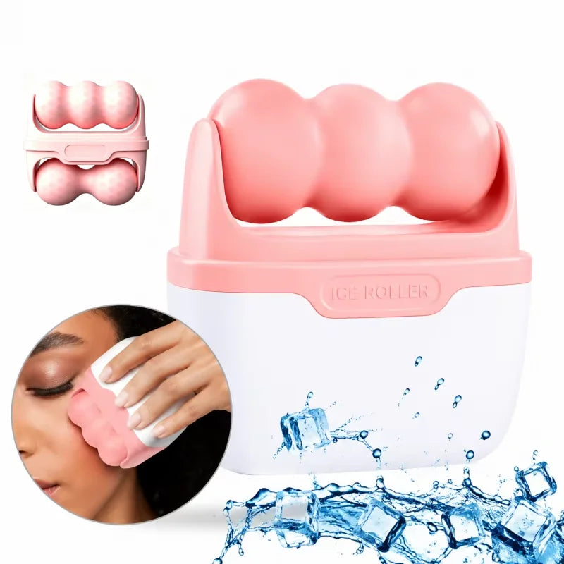Mini Face Ice Roller V&W Dual-Sided Cooling Skin Massager Face Ice Roller Qst