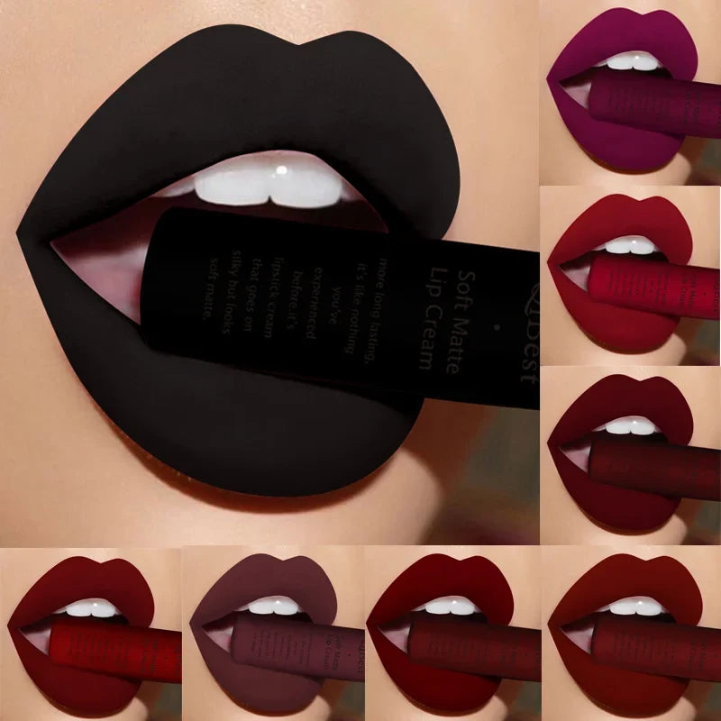 QIBEST Waterproof Matte Liquid Lipstick – 29 Shades Matte Liquid Lipstick Qme