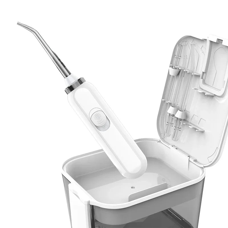 Portable Water Flosser Oral Irrigator – 10 Modes, 600ml Water Flosser Qst