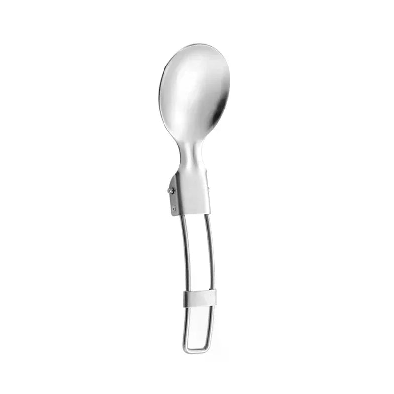 Folding Stainless Steel Cutlery Set – Knife, Fork & Spoon Folding Cutlery Set Qme
