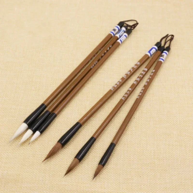 Calligraphy Practice Brush Set for Beginners – Wood Handle Calligraphy Brush Set Qme