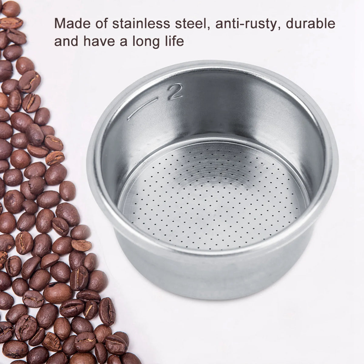 Non-Pressurized Stainless Steel Portafilter Basket for Breville Espresso Filter Basket Qme