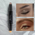 Dual-Ended Eyeshadow Stick | Matte & Shimmer, Waterproof Eyeshadow Stick Qme Gold and brown