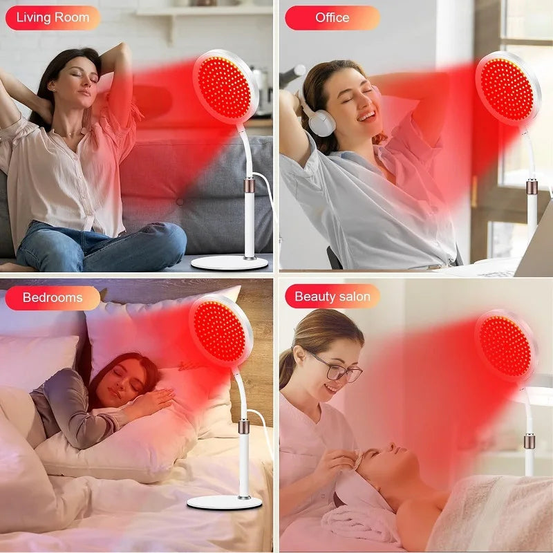 Red Light Therapy Lamp 660nm 850nm – Face & Body Desktop Panel Red Light Therapy Lamp Qst