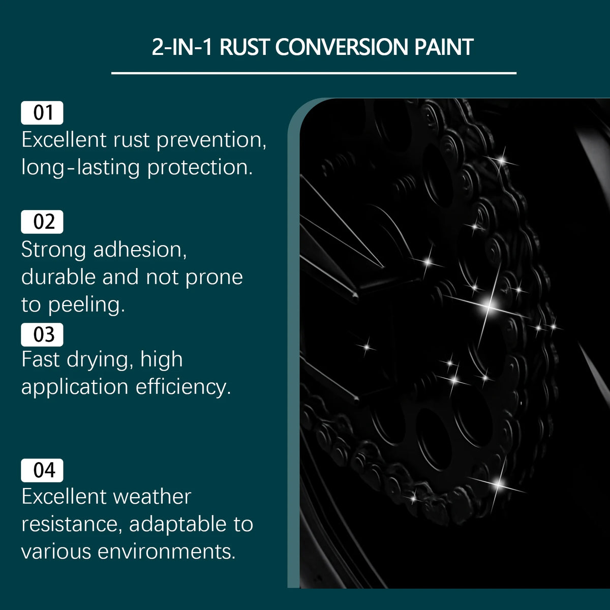 2-in-1 Rust Converter & Metal Primer – Car, Marine & DIY Metal Rust Converter Primer Qst