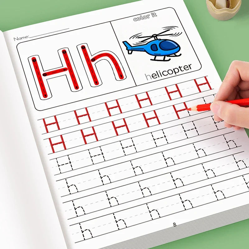 Children's A-Z Alphabet Practice Book – Writing & Drawing Kids Activity Book Qme
