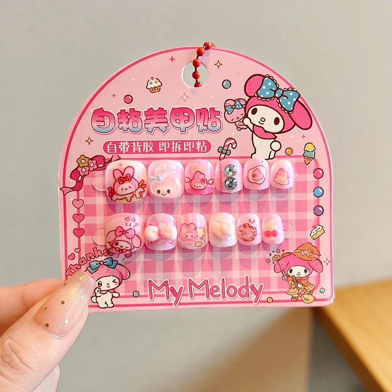 Hello Kitty Kuromi 3D Nail Art Stickers & Decals – Non-Toxic 3D Nail Art Stickers Qme