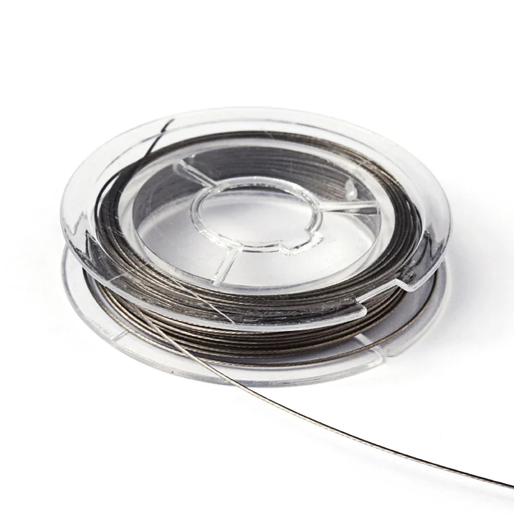 PandaHall 10 Rolls Nylon Coated Tiger Tail Beading Wire – 13 Colors Beading Wire Qme
