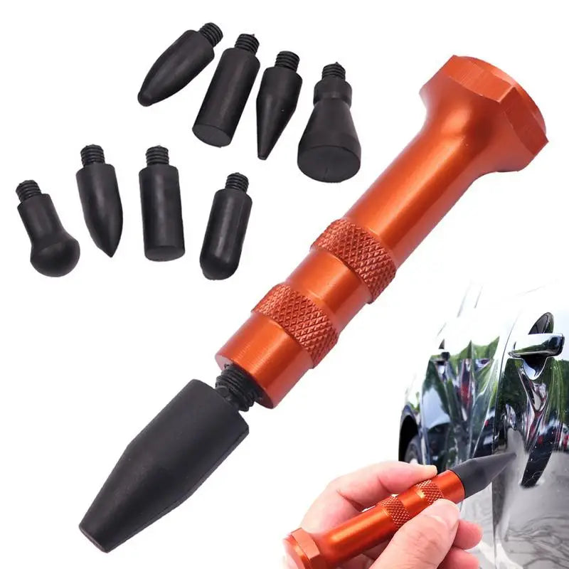 Car Dent Repair Pen – DIY Metal Tap Down Kit with 9 Tips Dent Repair Tool Qst