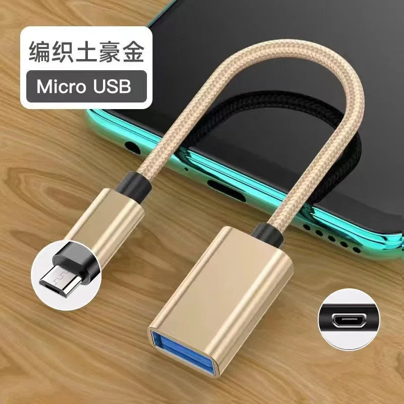 USB-C OTG Adapter for Samsung S20, Xiaomi & Huawei | Qme USB-C OTG Adapter Qme micro golden 2.0