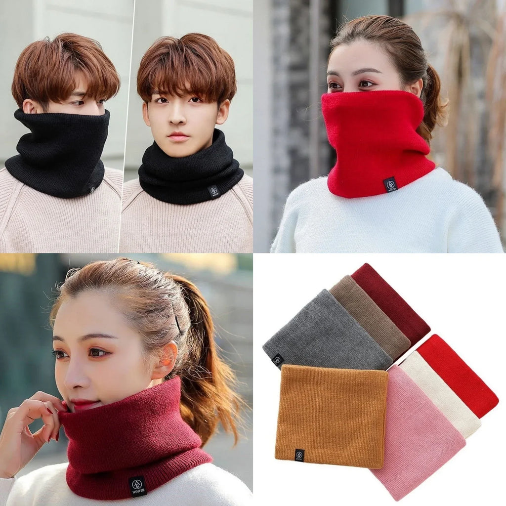 Thermal Knit Neck Tube Scarf – Windproof Neck Warmer Neck Tube Scarf Qme
