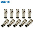 BNC Compression Connectors RG59 Coaxial Cable CCTV – 10 Pack Coaxial BNC Connector Qme 20pcs