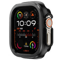 Aluminum Alloy TPU Bumper Case for Apple Watch Ultra 49mm 45mm Watch Bumper Case Qme Black 49mm For Ultra