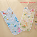 Baby Cartoon Waterproof Snap Bibs – Soft Cotton, 2/5 Pcs Set Baby Bib Set Qst A1