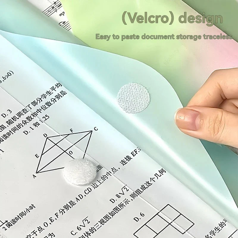 A4 Waterproof PP File Bag 3-Hole D-Ring Binder | 7 Colors D-Ring File Binder Qme