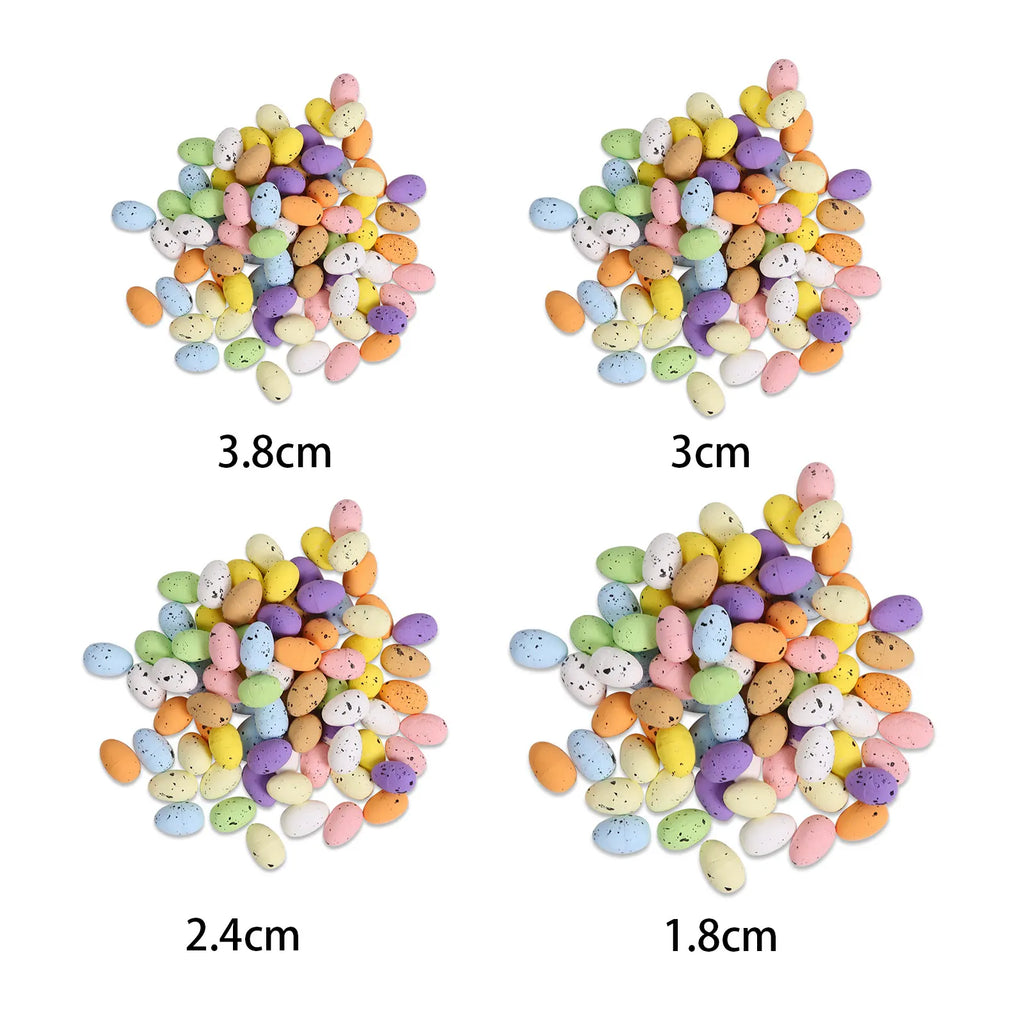 Colorful Foam Easter Egg Ornaments for DIY Wreaths & Crafts Easter Craft Ornaments Qme