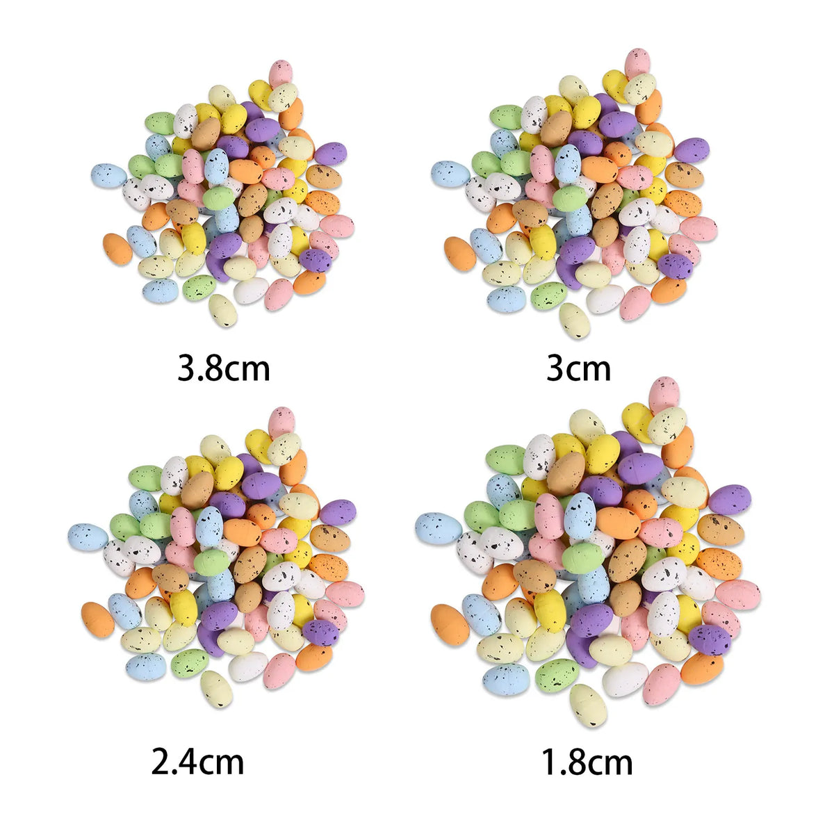 Colorful Foam Easter Egg Ornaments for DIY Wreaths & Crafts Easter Craft Ornaments Qme