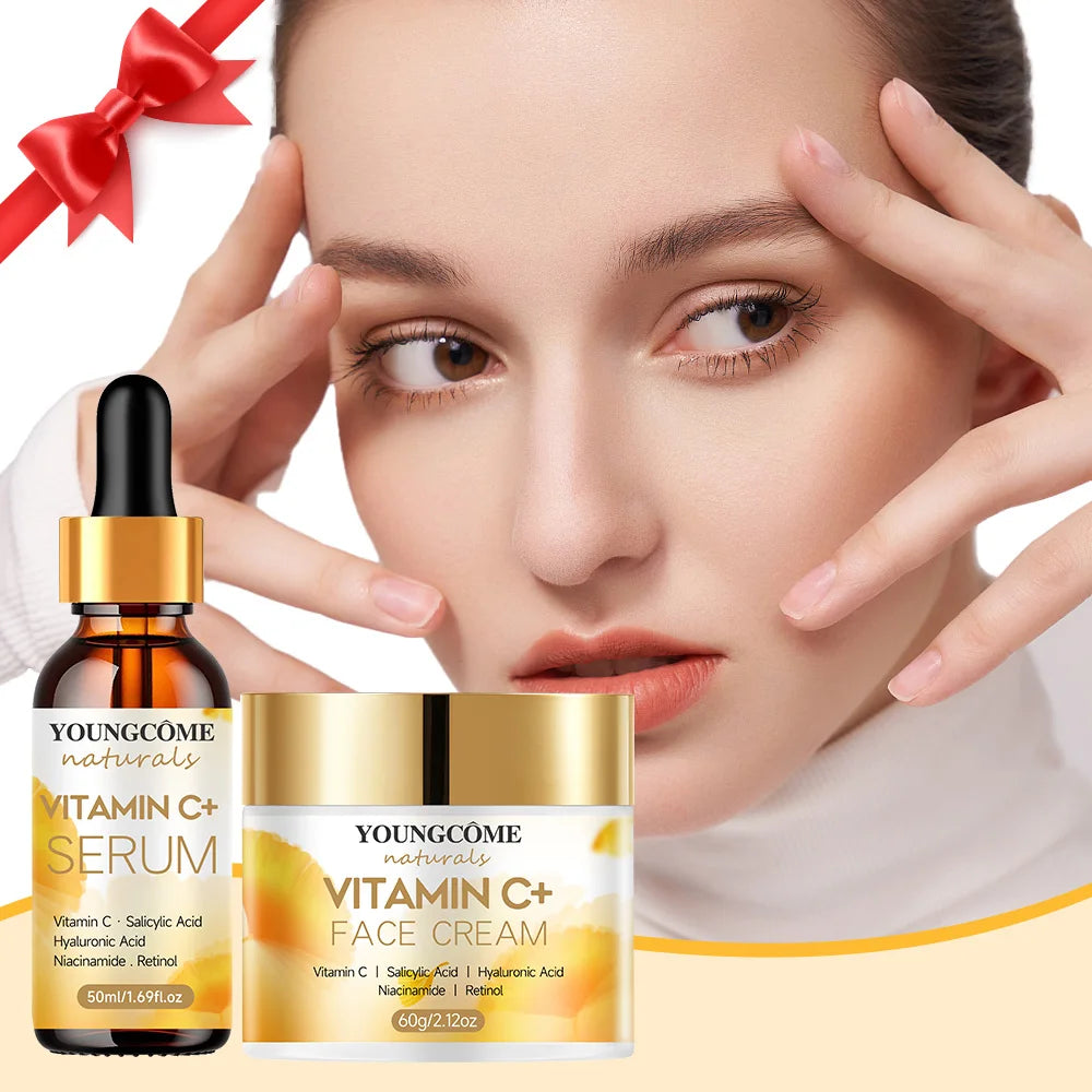YOUNGCOME Vitamin C Skincare Set – Brighten, Firm & Hydrate Vitamin C Skincare Set Qst