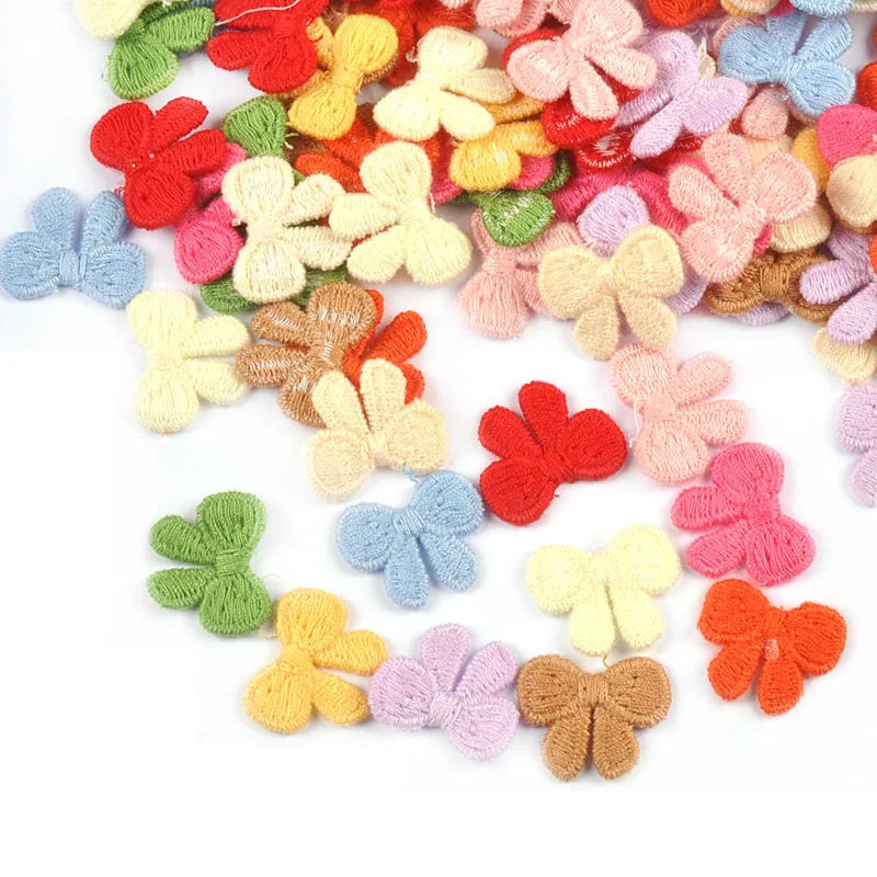 30-Pack Bow Embroidered Patches 10 Colors – DIY Sewing Crafts Embroidered Patches Qme