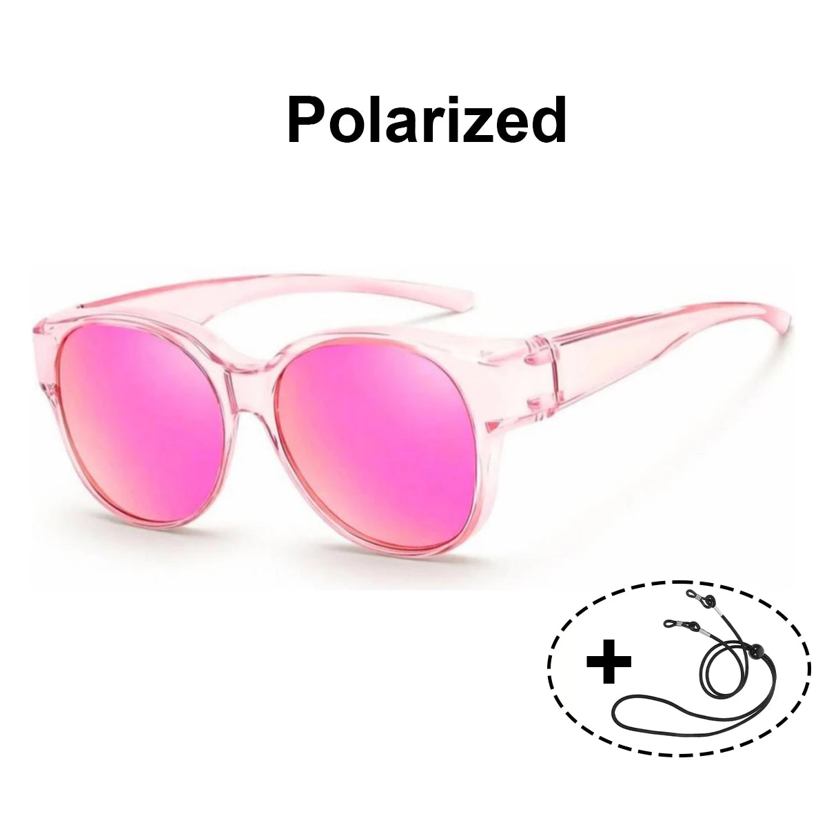 VOPHA Polarized Fit-Over Sunglasses Women UV400 T03 Fit-Over Sunglasses Qst Pink