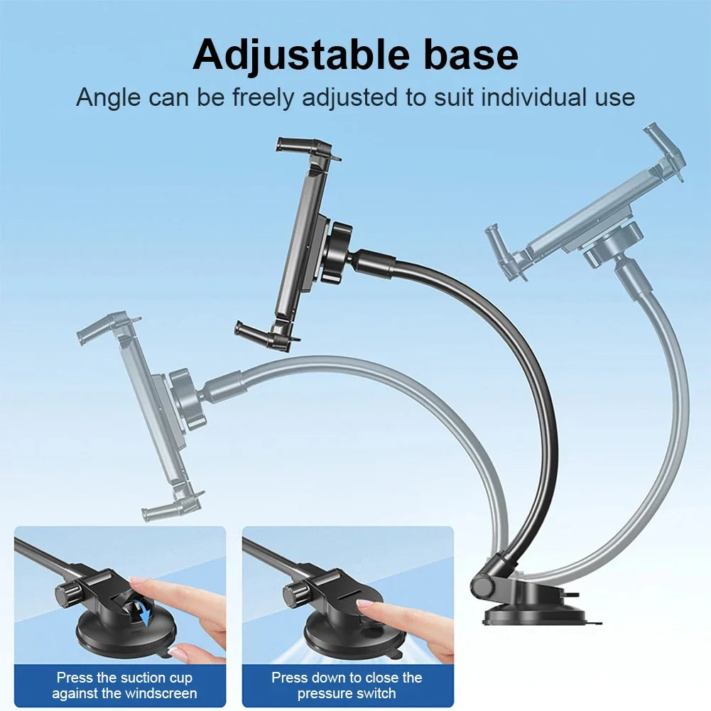 Suction Cup Car Tablet & Phone Mount – Windshield & Dashboard Car Phone Mount Qme