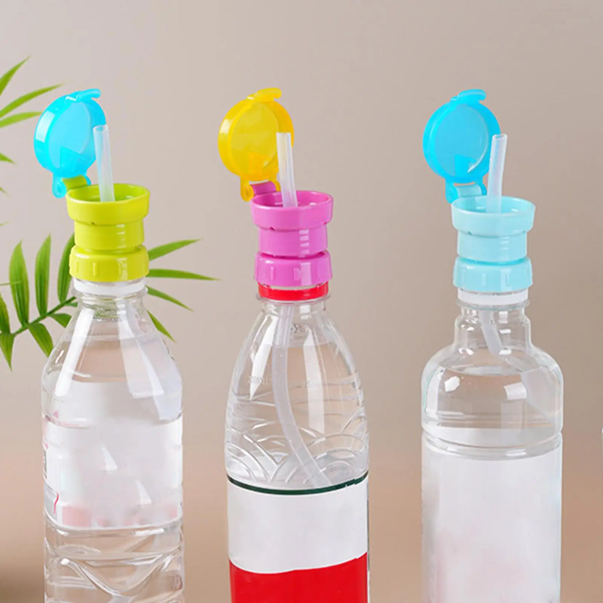 Kids Leak-Proof Water Bottle Topper – Universal Drinking Cap Water Bottle Topper Qme
