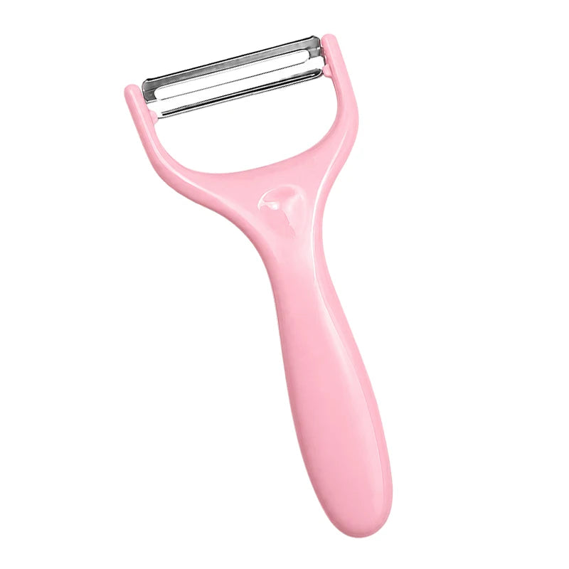 Y-Shaped Vegetable Peeler – Sharp Stainless Steel Comfort Grip Vegetable Peeler Qst pink-1pcs