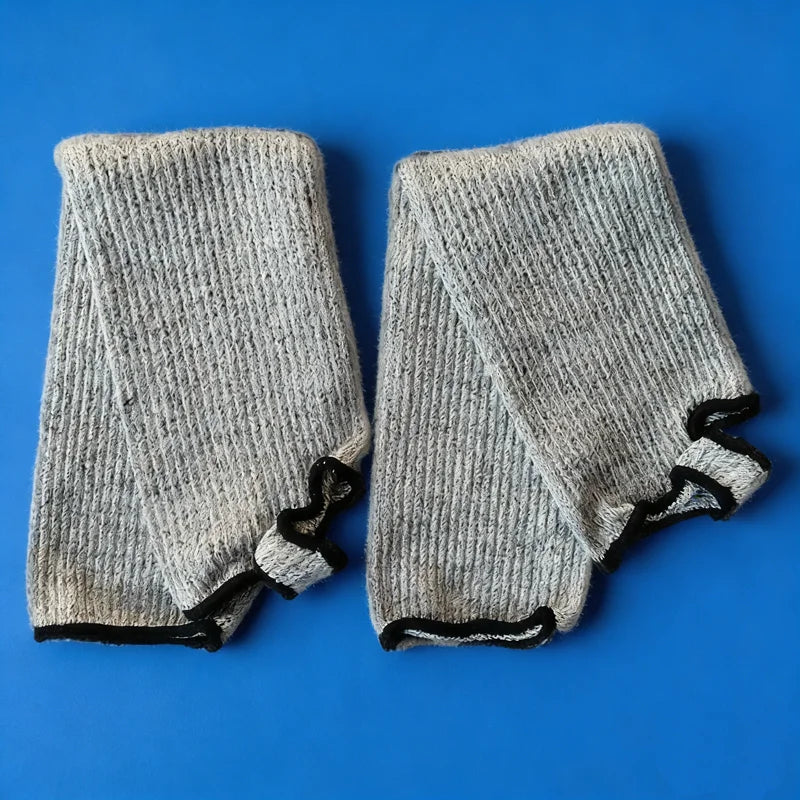 HPPE Cut-Resistant Arm Guards Level 5 Forearm Sleeves 1 Pair Cut-Resistant Arm Sleeves Qst
