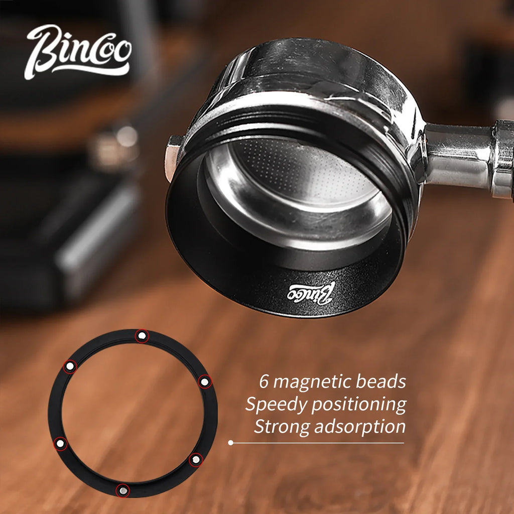 Bincoo Magnetic Dosing Funnel & WDT Tool Set – 51/58mm Espresso Prep Kit Qst