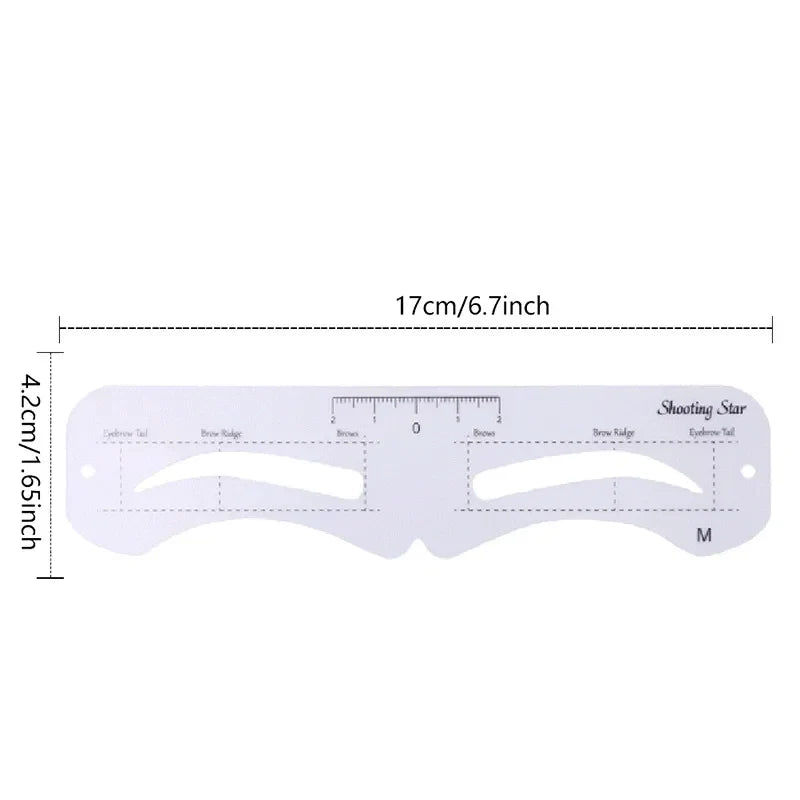 Reusable PVC Eyebrow Stencil Template – 6 Shapes | Qme Eyebrow Stencil Qme