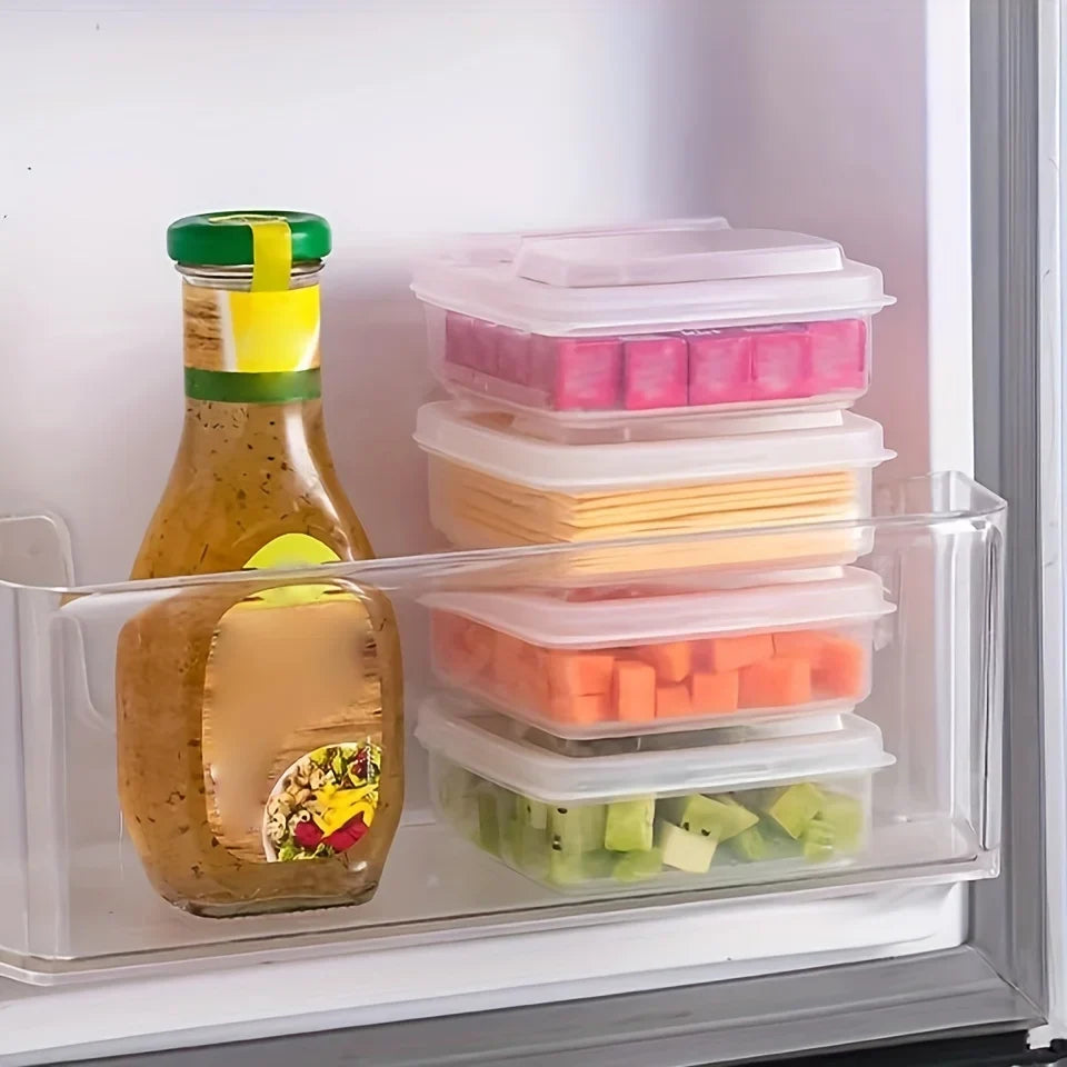 2-Pack Fridge Food Storage Boxes – Butter, Cheese & Veggie Food Storage Container Qme