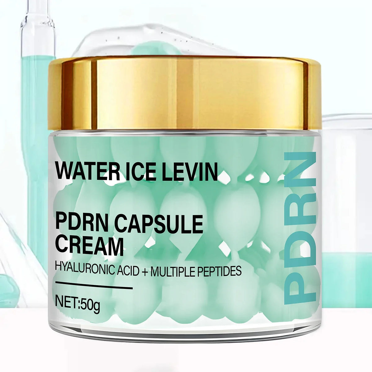 PDRN Capsule Cream – Hyaluronic Acid & Peptides Moisturizer Anti-Aging Face Cream Qme