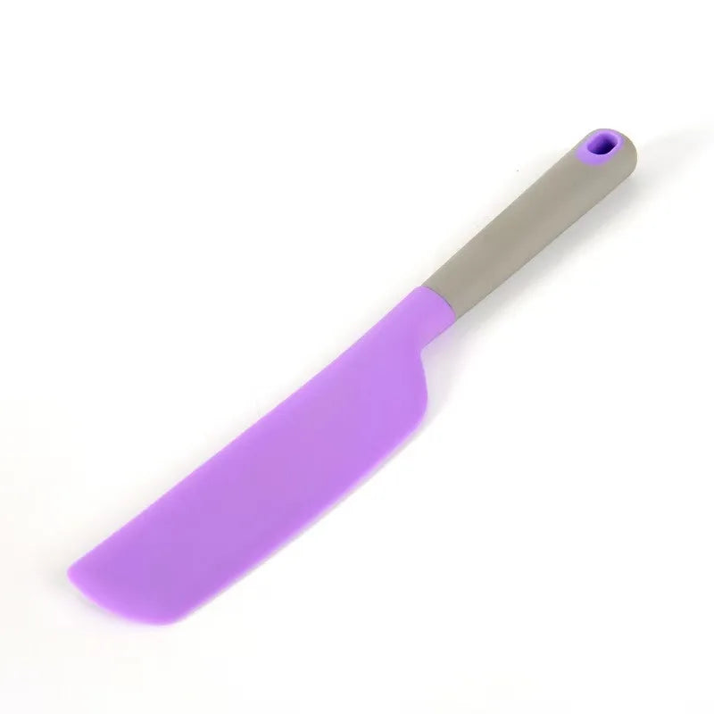 Galavilly Silicone Spatula – Heat-Resistant Non-Stick Turner Silicone Spatula Qme Purple