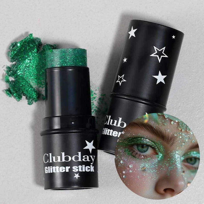Glitter Sequin Stick – Face, Lip, Hair & Body Makeup | 8 Colors Glitter Makeup Stick Qme