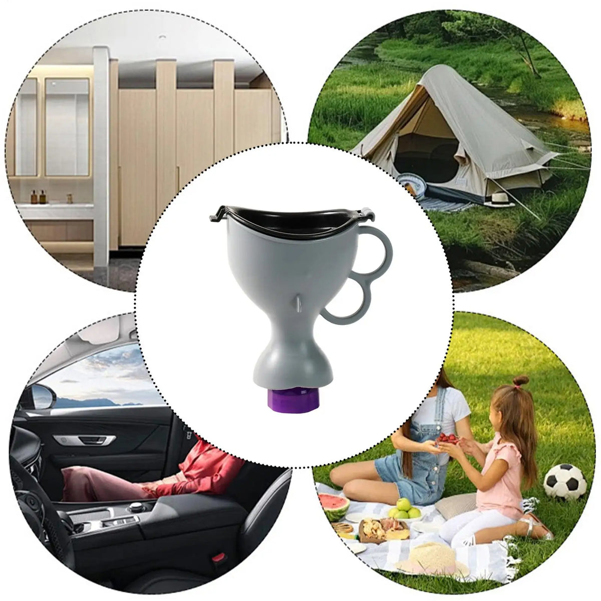 Men's Portable Leakproof Travel Urinal Bottle – Camping & Bedside Portable Travel Urinal Qme