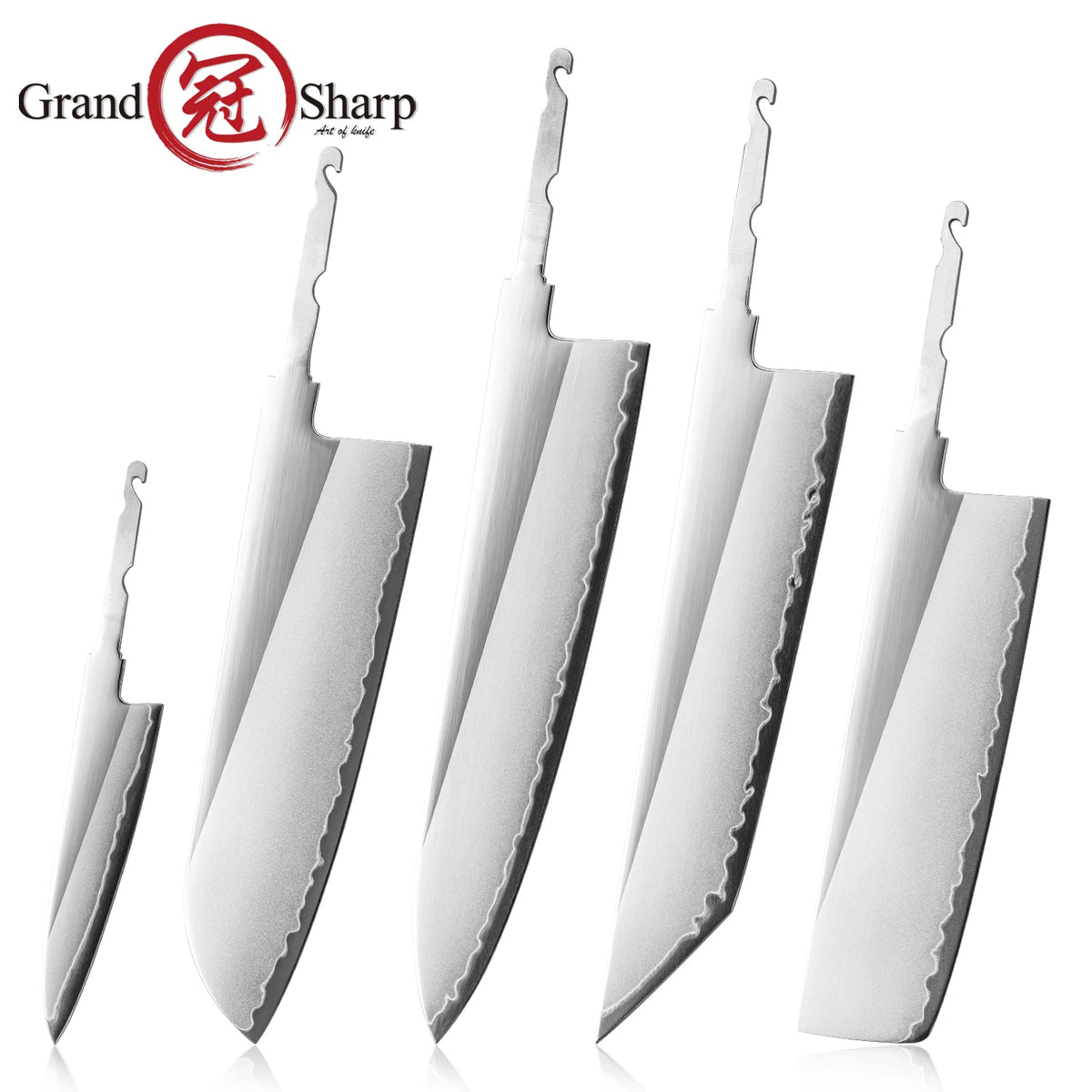 Grandsharp PM204 Steel DIY Knife Blade – 3-Layer Composite DIY Knife Blade Qst