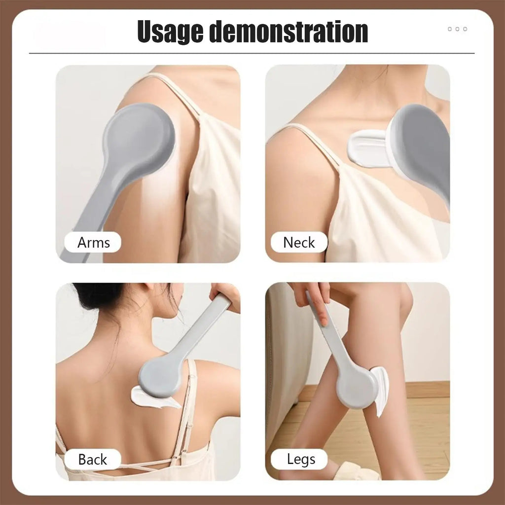 Long Handle Back Lotion Applicator – Extended Reach Aid Lotion Applicator Qme