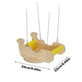 Airplane Wooden Hammock Swing for Ferrets, Hamsters & Small Pets Small Pet Hammock Swing Qme A CN