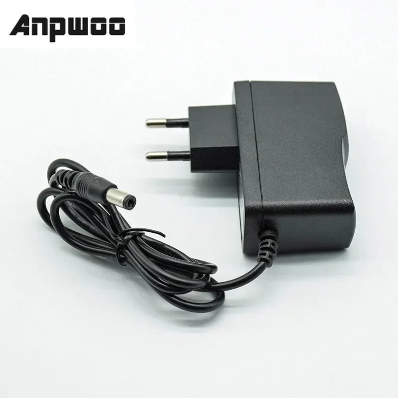 DC 12V 6V 1A EU Plug Power Supply Adapter – 18650 Charger Power Supply Adapter Qme US 2pcs
