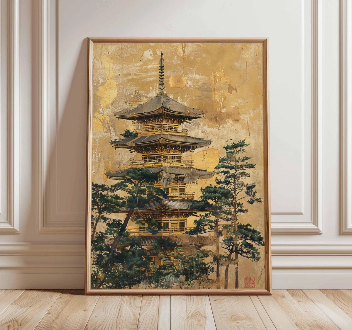 Japanese Crane Vintage Ukiyo-e Canvas Wall Art Print Canvas Wall Art Qst HW20225-16 20x30cm Unframed