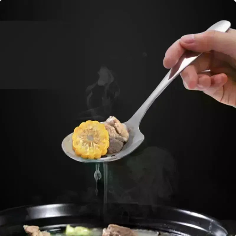 304 Stainless Steel Serving Spoon – Soup, Salad & Ice Cream Serving Spoon Qme