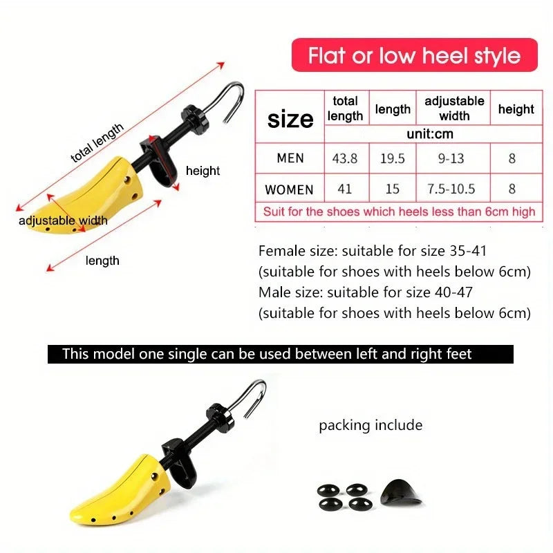 Adjustable Shoe Tree Stretcher & Expander – Plastic, 2 Colors Shoe Tree Stretcher Qme